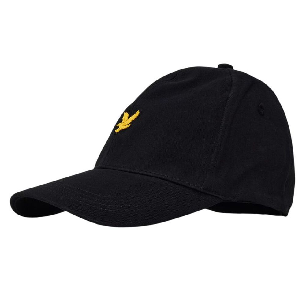 Lyle & Scott Mens Logo Cotton Sport Dad Hat / Jet Black